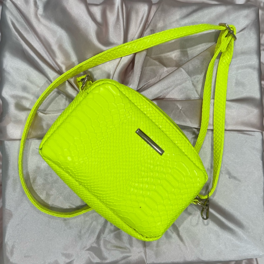 Neon Yellow Crossbody Bag